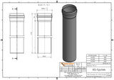 Alva PVC Kanal-Rohr SN4 DN 250/da 250x1000mm - KANR250.1000