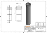 Alva PVC Kanal-Rohr SN8 DN 200/da 200x3000mm - SN8R200.3000