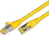 Alva KAT.6A HQ Patchkabel, S/FTP, LSOH, Lifetime Warranty, 0.5m, gelb - PK-KAT6A0.5GE