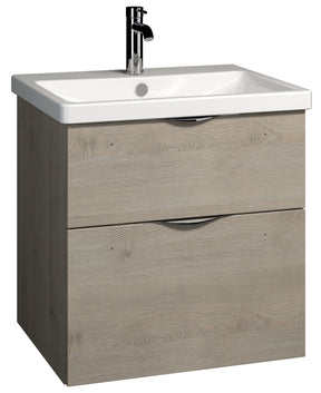 ALVA Idea Unterschrank m. Keramik WT, 2 Auszüge, 63x64,5x49cm, Weiß Glanz - AQBMIDWTUSK1W
