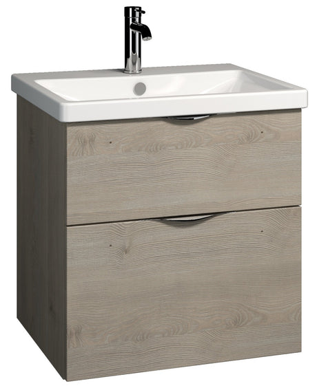 ALVA Idea Unterschrank m. Keramik WT, 2 Auszüge, 63x64,5x49cm, Weiß Glanz - AQBMIDWTUSK1W