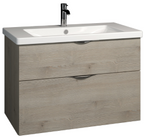 ALVA Idea Unterschrank m. Keramik WT, 2 Auszüge, 93x64,5x49cm, Weiß Glanz
