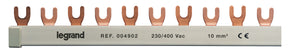 LEGRAND Gabelkammschiene, 3-polig, 1 m, 10 mm², für 3-polige LS-Schalter   – 004902
