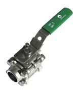 Alva Edelstahlkugelh. M3 3tlg AE 2" PN63 voll.DG 1.4408 ISO-Top sperrb.Hebel - ARTEKH3M3A50