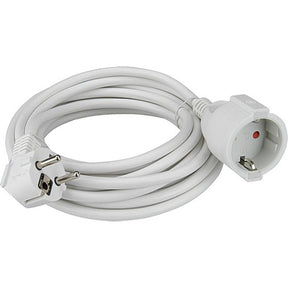 GEBRO Schutzkontakt-Verlängerungskabel 10m H05VV-F 3G1,5 mm² weiß   – K2610