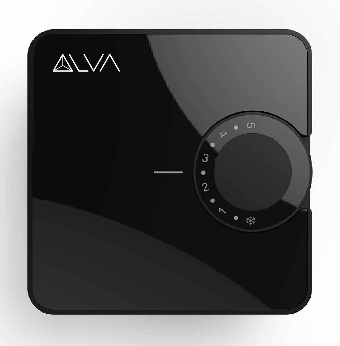 Alva Raumthermostat analog, schwarz Kabel 230 V, heizen + kühlen - ALRTMAN230S