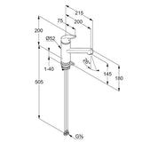Alva Una 1.0 Spültischarmatur Chrom - AQSPT1