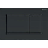 GEBERIT GE Betaetigungsplatte Sigma20 2-Mengen Kunststoff, mattschwarz, square   – 115.883.16.1