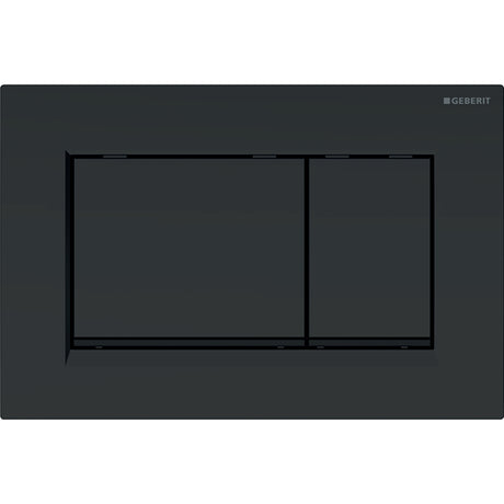 GEBERIT GE Betaetigungsplatte Sigma20 2-Mengen Kunststoff, mattschwarz, square   – 115.883.16.1