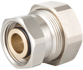 Alva Stahlrohradapter 1/2" auf Eurokonus auf 3/4" IG, Messing vern. - ALSUE3/4.1/2IG