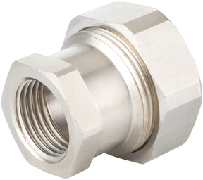 Alva Stahlrohradapter 1/2" auf 1/2" IG, Messing vern. - ALSU1/2.1/2IG