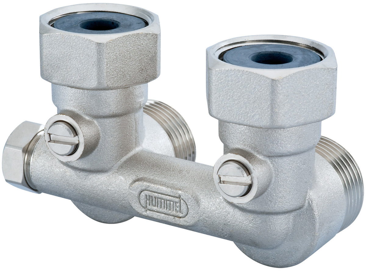 Alva Hahnblock Einrohr Eckform 3/4", absperrb. m.Konuseinleget. - ALKHBEE3/4