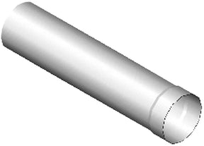 Alva Rauchrohr gemufft 2 mm Durchmesser 120/1000 mm - ALSR2M120.1000