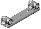 Alva Gaszaehler-Anschlussplatte 3/4"x250 mm H 20 - ACGZAP3/4