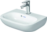 DURAVIT Duravit D-Code Handwaschbecken 450x340mm mit Überlauf, m.Hahnlochbank, weiß   – 7054500002
