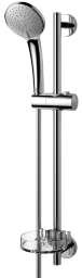 Alva Idea Brausestangenset 60cm Handbrause 3-fach,Brauseschl.175cm,Chrom - AQARIDBS