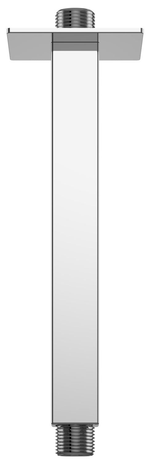 Alva Varia Deckenauslauf 1/2" 20cm, quadratisch, Chrom - AQARVADA20Q