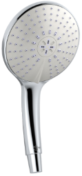Alva Varia Handbrause Rain 3-fach d 14cm, Chrom - AQARVAHBR3.1