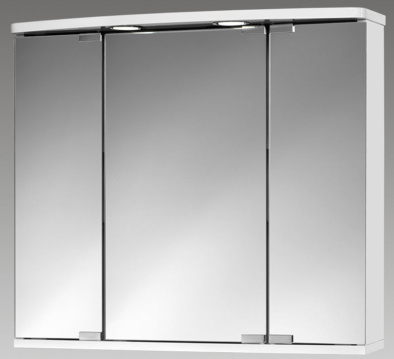 ALVA Varia Spiegelschrank 68x60x22cm, LED-Spots, Weiß - AQBMVASPS2