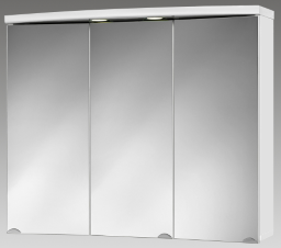 Alva Varia Spiegelschrank 83x69x25cm, LED-Spots, Weiß - AQBMVASPS3