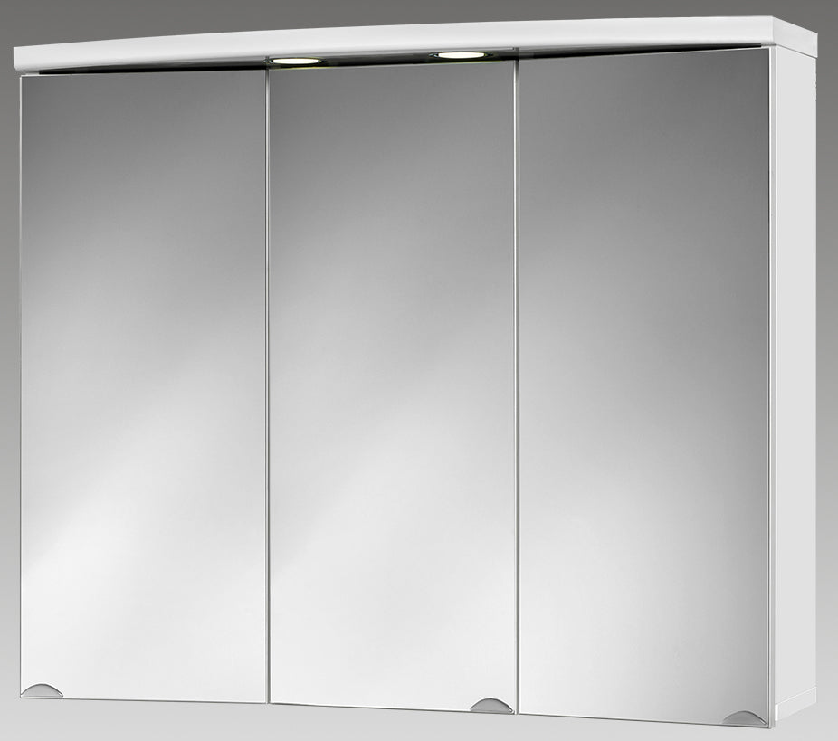 Alva Varia Spiegelschrank 83x69x25cm, LED-Spots, Weiß - AQBMVASPS3