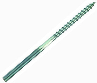 Alva Paket Stockschraube m Flaeche, (25 Stk.) ohne Bund 10x120mm verz. - ACSTSCHOB1012VE