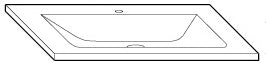 Alva Viva Mineralguss-WT 72x49,5cm, weiß, für US1 - AQBMVIWTM1