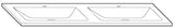 Alva Viva Mineralguss-Doppel-WT 132x49,5cm, weiß, für US6 - AQBMVIWTM6