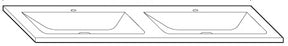 Alva Viva Mineralguss-Doppel-WT 132x49,5cm, weiß, für US6 - AQBMVIWTM6