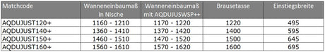 Alva Juna Schiebetür 2-tl. Festf. links, 120/200cm, Silber HGL, ESG Clean - AQDUJUST120L