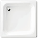 Alva Forta Stahlemail Brausetasse 90x90x14cm, schweres Mod., Weiß oh.Füsse - AQBTFOBT90S