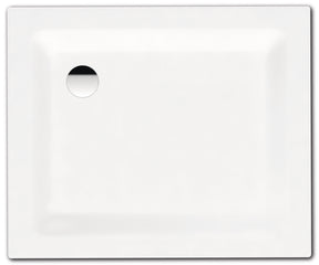 Alva Forta Stahlemail Brausetasse 90x75x2,5cm, schweres Mod.,Weiß oh.Füsse - AQBTFOBT90.75FS