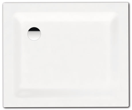 Alva Forta Stahlemail Brausetasse 90x75x2,5cm, schweres Mod.,Weiß oh.Füsse - AQBTFOBT90.75FS