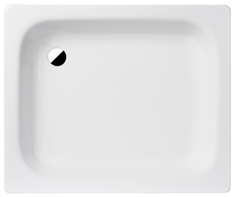 Alva Forta Stahlemail Brausetasse 90x75x14cm, schweres Mod., Weiß oh.Füsse - AQBTFOBT90.75S