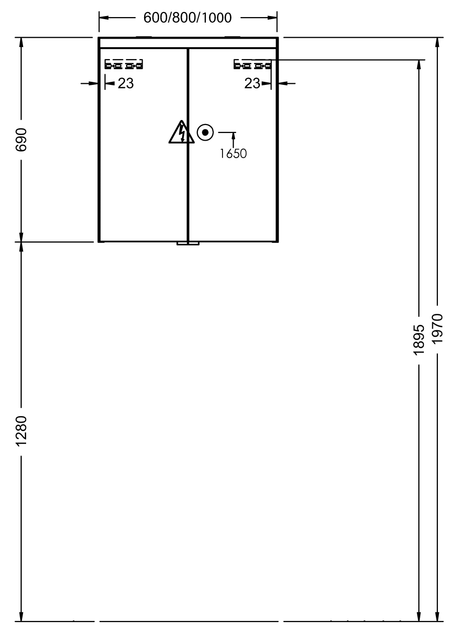 Alva Prima Spiegelschrank, Korpus verspiegelt, 100x69x16cm,LED-Beleuchtung - AQBMPRSPS3
