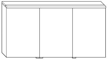 Alva Viva Spiegelschrank, re.,Korp. verspiegelt, 120x62x17cm,LED-Aufsatzleu. - AQBMVISPS6R