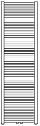 Alva Idea Badheizkörper Mittenanschluss, 149,4x59,6cm, Weiß - AQBHID150