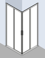 Alva Juna Eckeinstiegshälfte li. 78,5-81/200cm, Silber HGL, ESG Clean - AQDUJUEH80L
