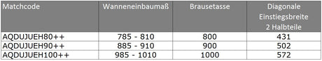 Alva Juna Eckeinstiegshälfte li. 78,5-81/200cm, Silber HGL, ESG Clean - AQDUJUEH80L