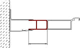Alva Una Stockverbreiterung Silber, H=190mm, B=35mm - AQSV35
