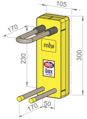 MHS mhs-Ventilheizkörper V-HKS23 Heizung Rohr:Supersan Kupfer  – 00131CU0000000