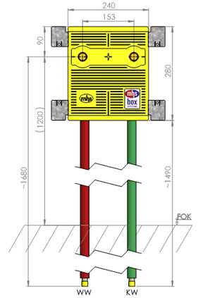 MHS MHS Duschbox Kelit Kelox 20mm Rohr:Kelit Kelox  – 24642KE0000000