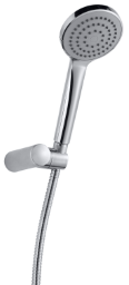 Alva Varia Wannenset, HB 1-fach Wandhalter, Brauseschl. 125cm, Chrom - AQARVAWS1.3