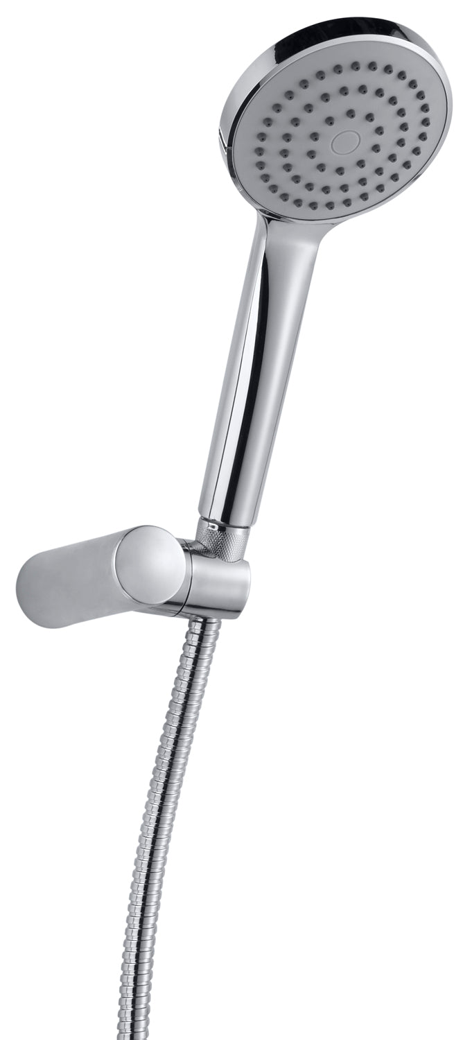 Alva Varia Wannenset, HB 1-fach Wandhalter, Brauseschl. 125cm, Chrom - AQARVAWS1.3