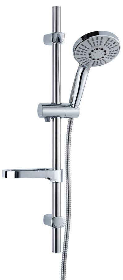Alva Prima Brausestangenset 80cm,Handb.5-fach,Brauseschl.150cm,chrom - AQARPRBS