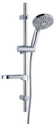 Alva Prima Brausestangenset 80cm,Handb.5-fach,Brauseschl.150cm,chrom - AQARPRBS