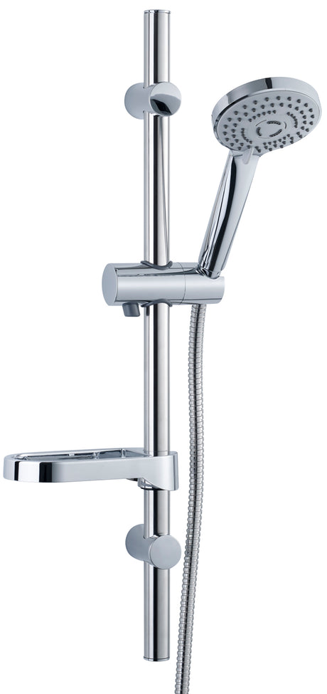 Alva Dura Brausestangenset 90cm Handb.3-fach, Brauseschl. 150cm, Chrom - AQARDUBS