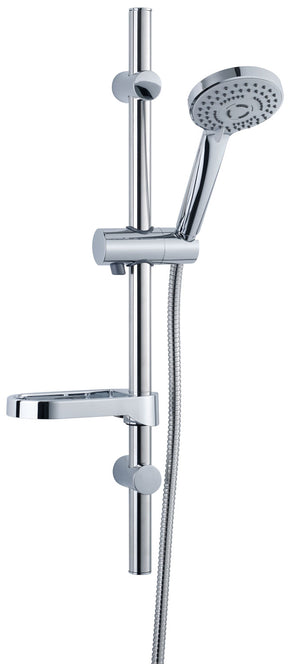 ALVA Sana Brauestangenset 60cm Handbrause 3-fach,Brauseschl.150cm,chrom - AQARSABS