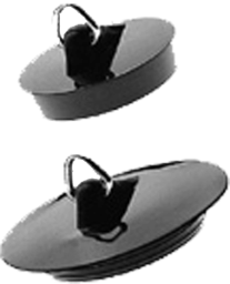 Alva Varia Ventilstopfen schwarz 38mm - AQARVAVS38