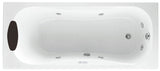 Alva Spa Whirlwanne Körperform 180x80cm, System Basic, Weiß - AQWWSPK180B